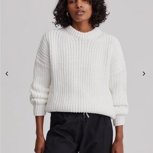 Varley Gracie true knit sweater in Snow White size M